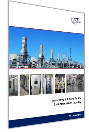 TTS Energy Services gas compression solutions brochure showcasing advanced infrastructure and technology.