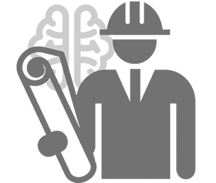 Engineer with gears and wrenches symbolizing system design engineering concepts.