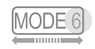 Mode 6 symbol with double-headed arrow indicating direction.