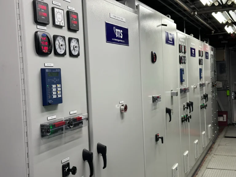 Industrial electrical control panels with meters
