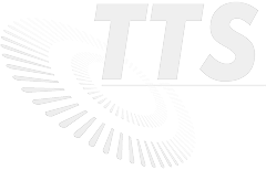 TTS logo with circular sound wave pattern